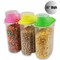 BPA-Free Food Storage Containers with Lid - Perfect for Storing Flour, Sugar, Grains, Rice, Cereals, and Baking Supplies for Better Kitchen Organization - Set of 3 in Green, Pink, and Yellow